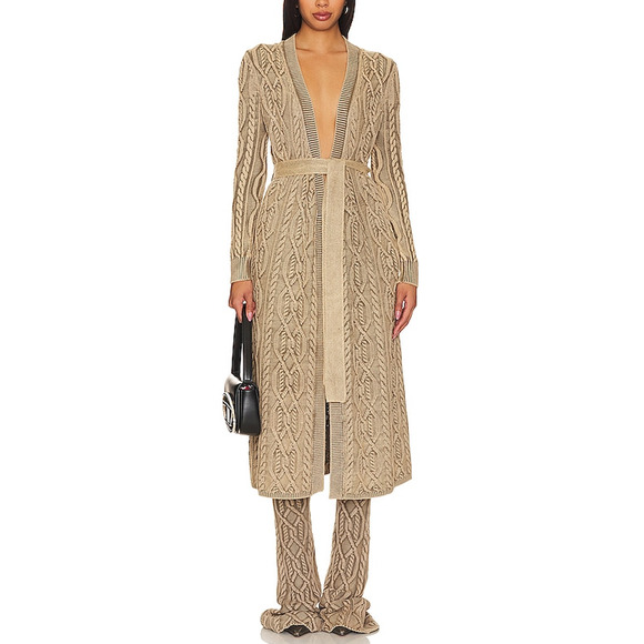 Ser.O.Ya 'Adaline' Tan Cotton Cardigan Size XXS - Picture 1 of 5